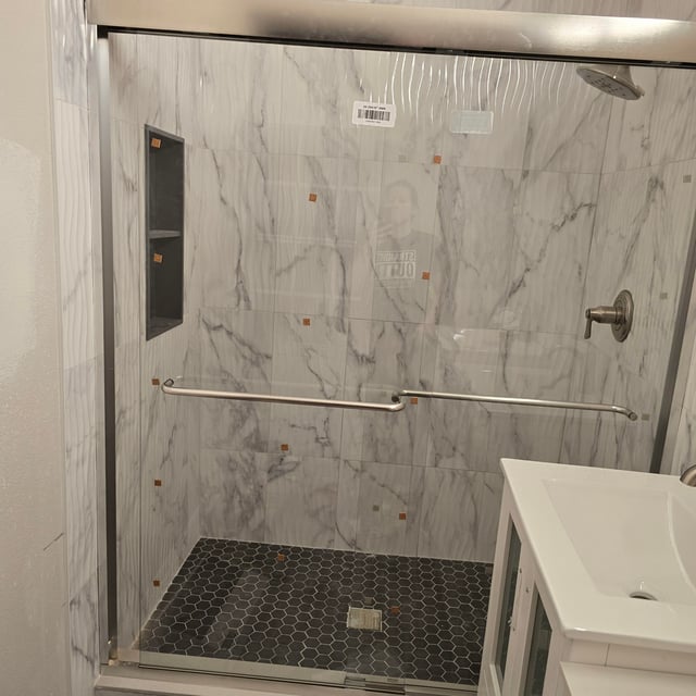 Contractor mistake in bathroom