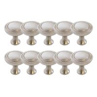 Brushed nickel knobs